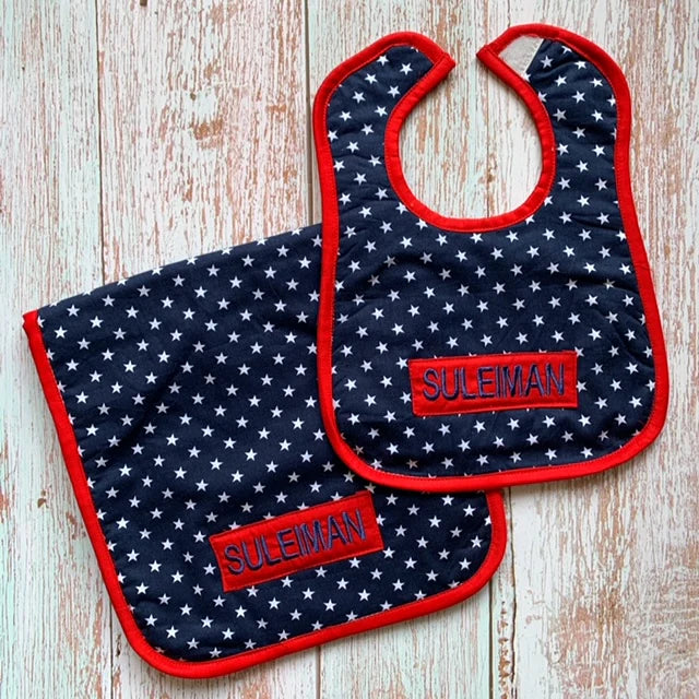 Bib & Burp Set